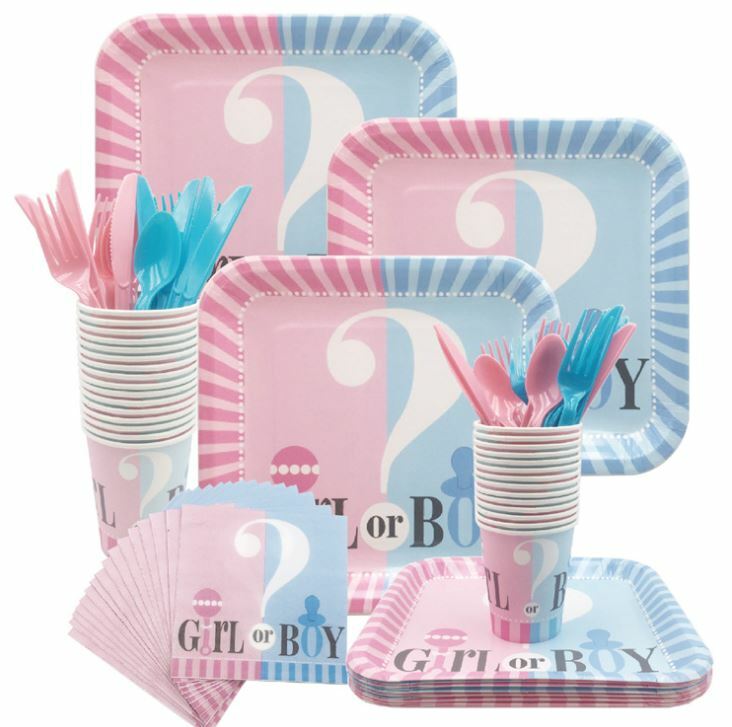 baby boy shower plates and napkins